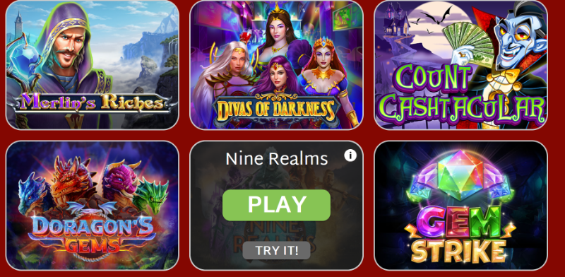 The online casinos will allow you the option to try a video slot
