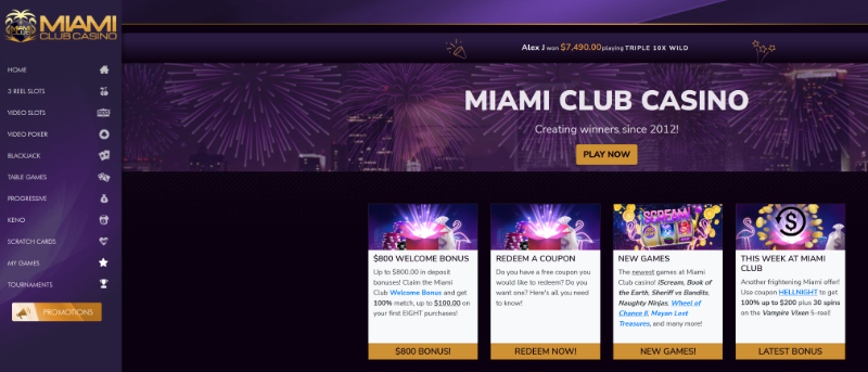 Miami Club casino review